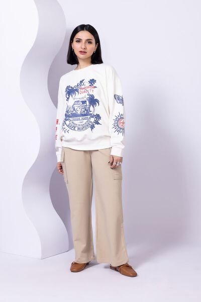 Printed | Lycra Terry | Sweatshirt | USD 7.50