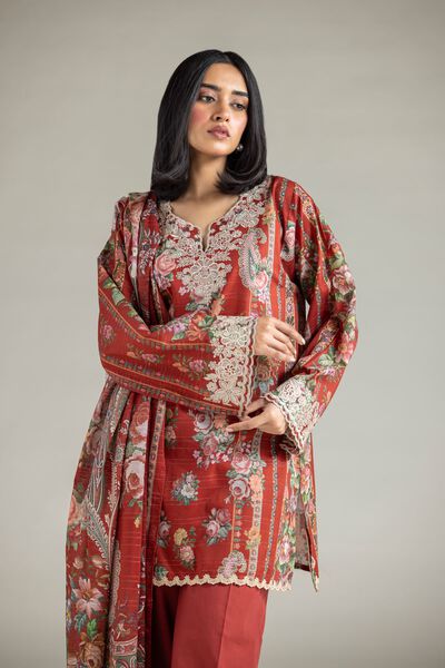 Embroidered | Mesuri | Fabrics 3 Piece | USD 45.00