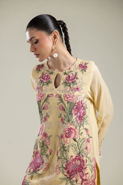 Paper Silk | Short Silk Kurta | USD 37.50
