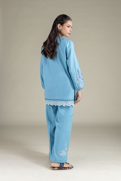 Embroidered | Heavy Textured Cotton | Pants | USD 7.50