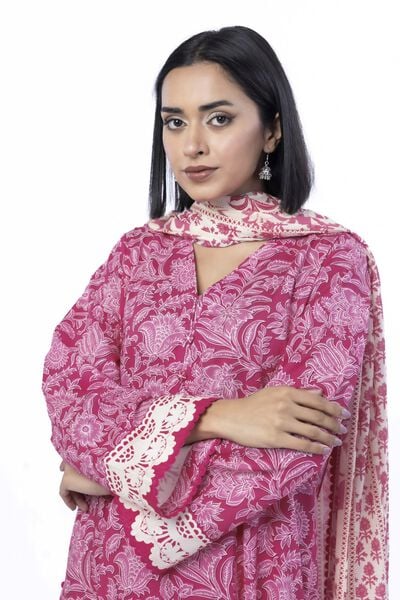 Printed | Cotton | Tailored 3 Piece | USD 45.00