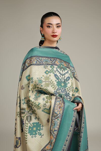 Embroidered | Polyester Silk | All-Season Paisley Dupatta | USD 15.00
