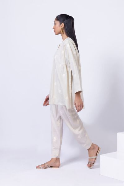 Embroidered | Crosshatch Poplin | Pants | USD 17.50