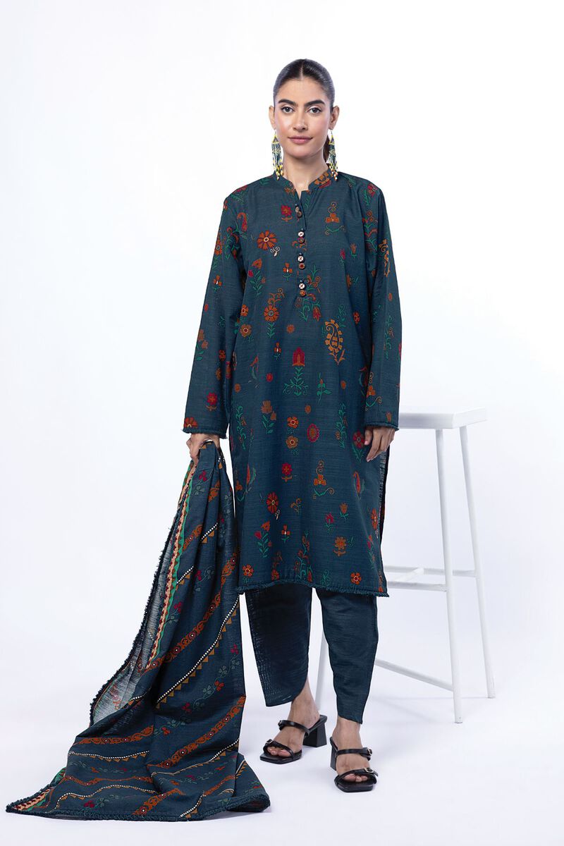 Printed | Light Khaddar | Tailored 3 Piece | null