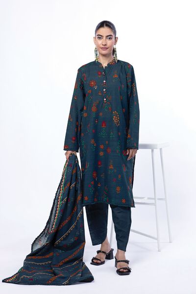 Printed | Light Khaddar | Tailored 3 Piece | USD 45.00