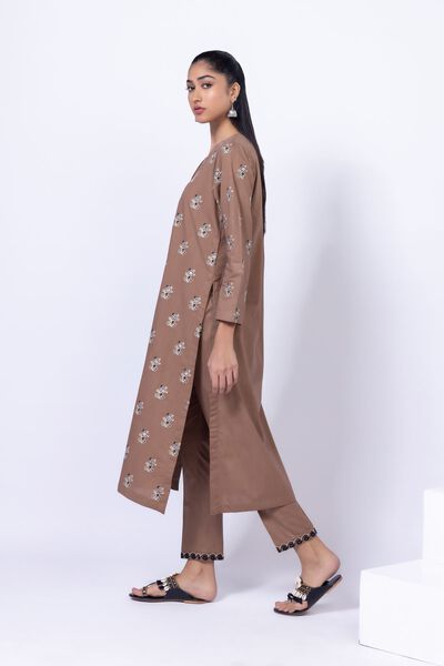 Embroidered | Crosshatch Poplin | Pants | USD 10.00