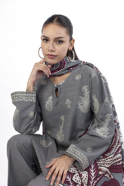 Embroidered | Khaddar | Fabrics 3 Piece | USD 27.50