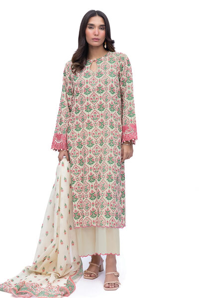 Embroidered | Lawn | Fabrics 3 Piece | USD 40.00