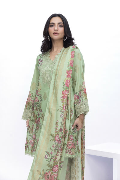 Embroidered | Jacquard | Fabrics 3 Piece | USD 50.00