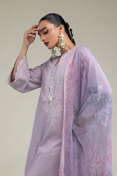 Embroidered | Chiffon | Chiffon Floral Dupatta | USD 30.00
