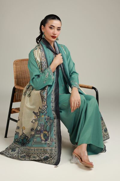 Embroidered | Polyester Silk | All-Season Paisley Dupatta | USD 15.00
