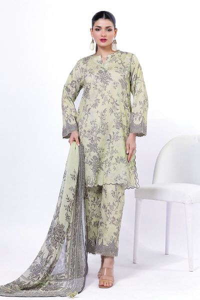 Embroidered | Cambric | Fabrics 3 Piece | USD 50.00