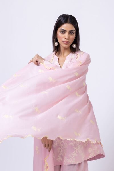 Embroidered | Slub lawn | Dupatta | USD 7.50