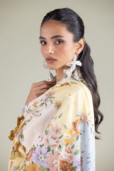 Embroidered | Lawn | Floral Dotted Dupatta | USD 12.50