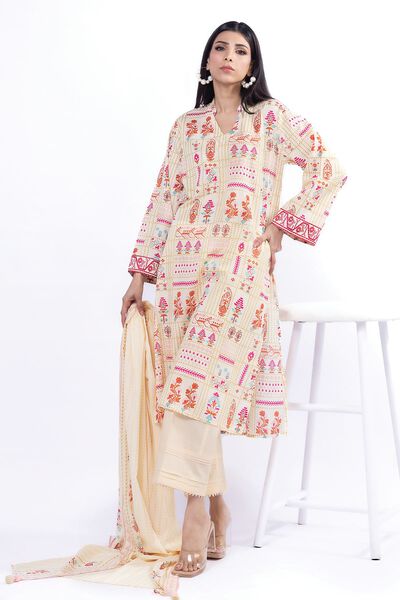 Embroidered | Lawn | Fabrics 3 Piece | USD 17.50