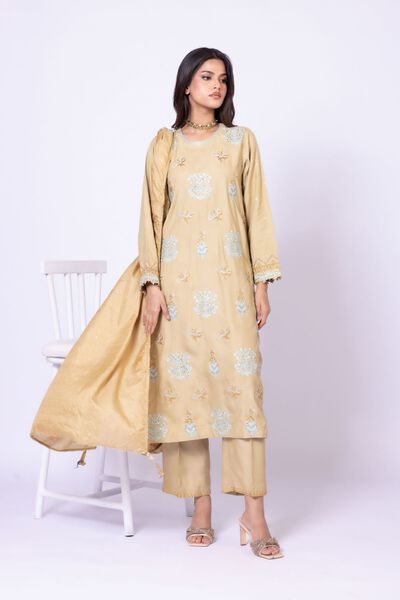 Embroidered | Raw Silk | Kurta | USD 18.00