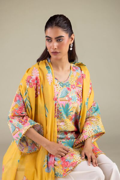 Printed | Lawn | Floral Dupatta | USD 25.00