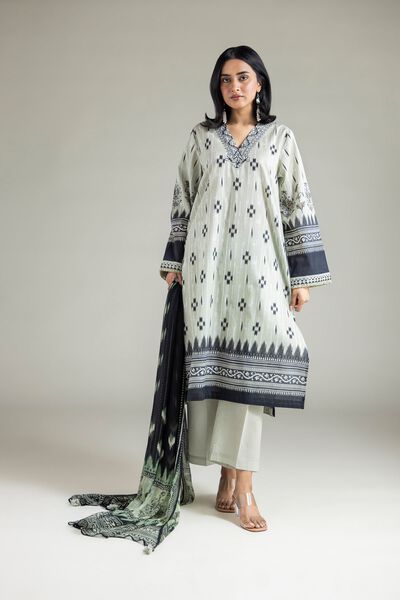 Embroidered | Lawn | Fabrics 3 Piece | USD 45.00