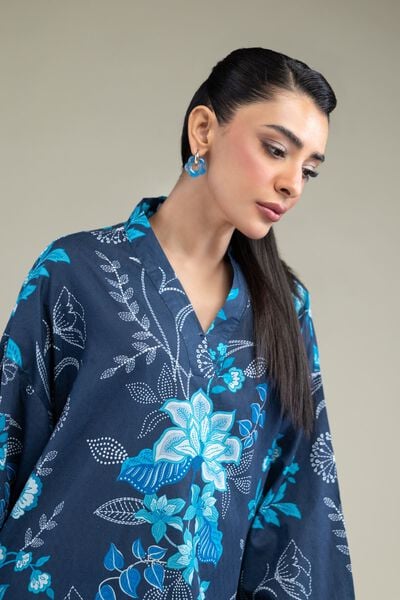 Printed | Cotton Dobby | Floral Longline Kurta | USD 35.00