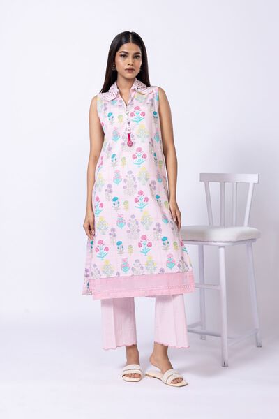 Embroidered | Crosshatch Poplin | Pants | USD 20.00