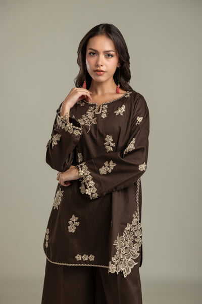 Embroidered | Textured Cotton | Blouse | USD 60.00
