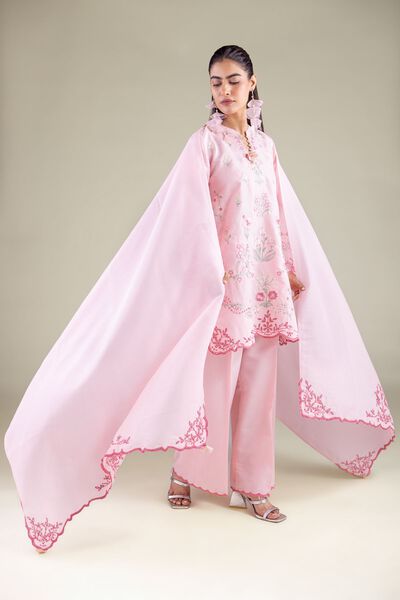 Embroidered | Mesuri | Draped Floral Dupatta | USD 20.00