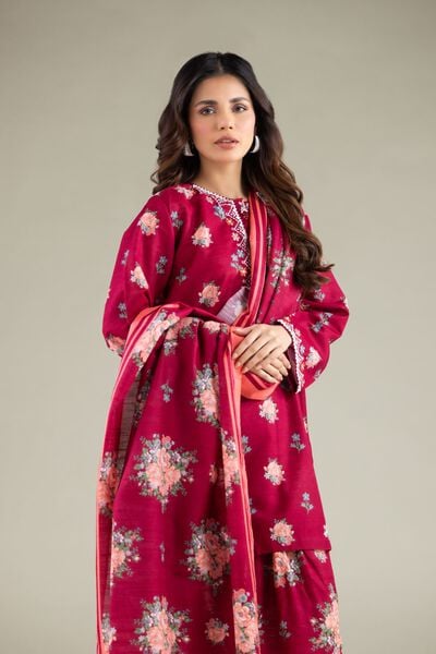 Embroidered | Textured Cotton | All-Season Striped Dupatta | USD 25.00