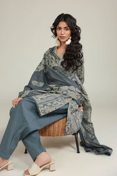 Embroidered | Lawn | 3-Piece Floral Suit | USD 42.00