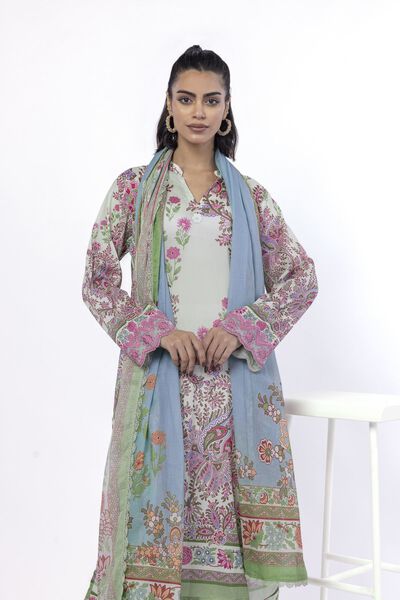 Embroidered | Lawn | Fabrics 3 Piece | USD 20.00