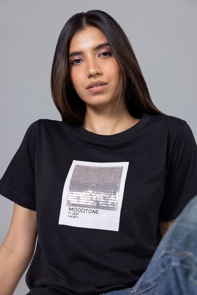 Embroidered | Cotton Jersey | T-shirt | USD 4.50