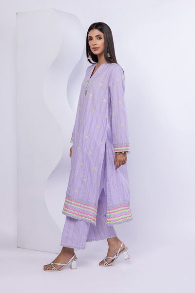 Embroidered | Lurex Stripes | Pants | USD 5.40