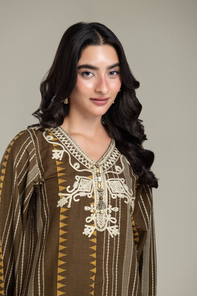 Embroidered | Light Khaddar | Fabrics 2 Piece | Top and Bottom | USD 30.00