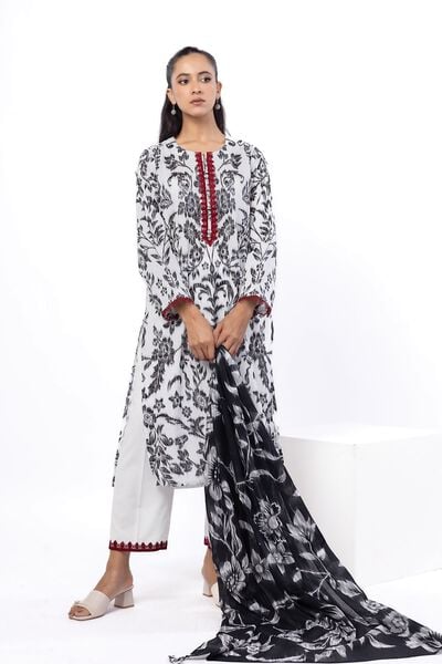 Embroidered | Cotton | Tailored 3 Piece | USD 45.00