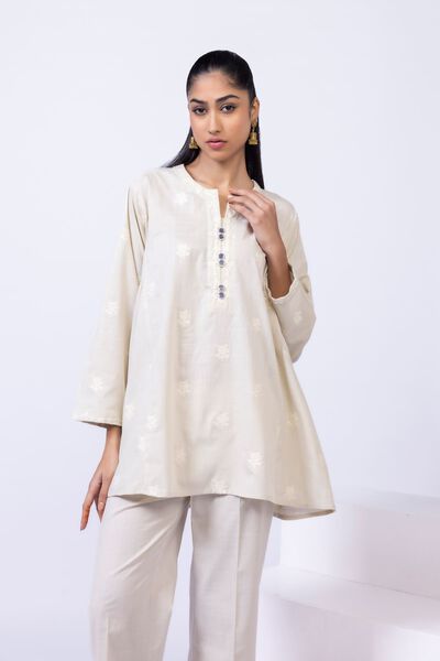 Embroidered | Crosshatch Poplin | Kurta | USD 15.00