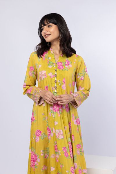 Embroidered | Crosshatch Raw Silk | Kurta | USD 17.50