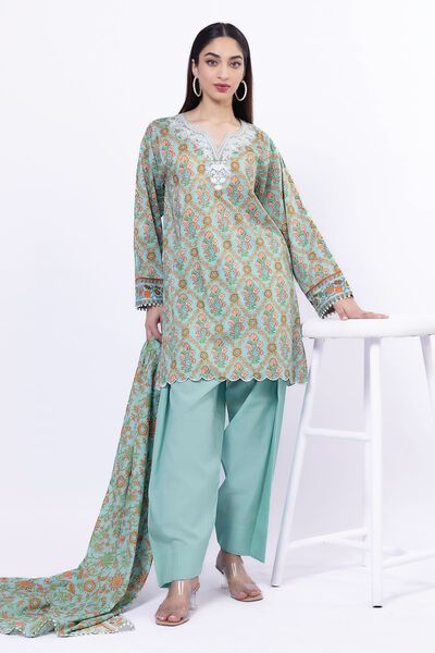 Embroidered | Lawn | Fabrics 3 Piece | USD 35.00