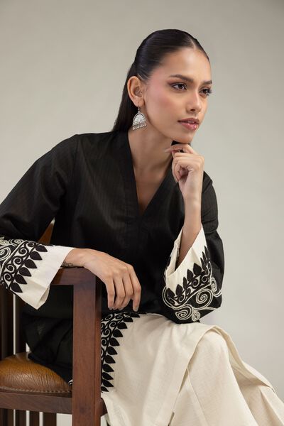 Embroidered | Cotton Dobby | Long Cotton Kurta | USD 45.00