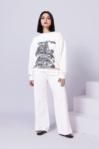 Printed | Lycra Terry | Sweatshirt | USD 6.00