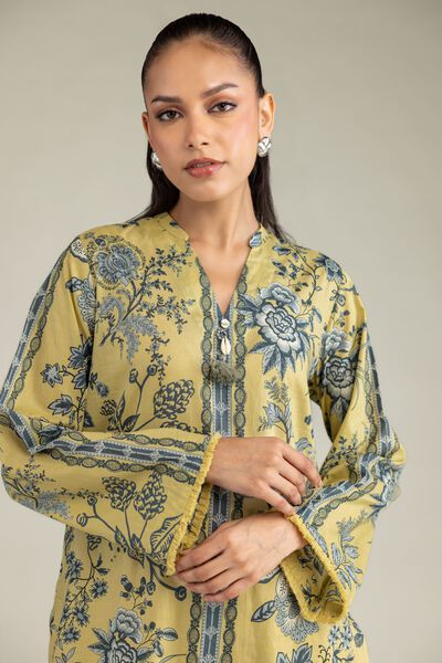 Printed | Cambric | Short V-Neck Kurta | USD 35.00
