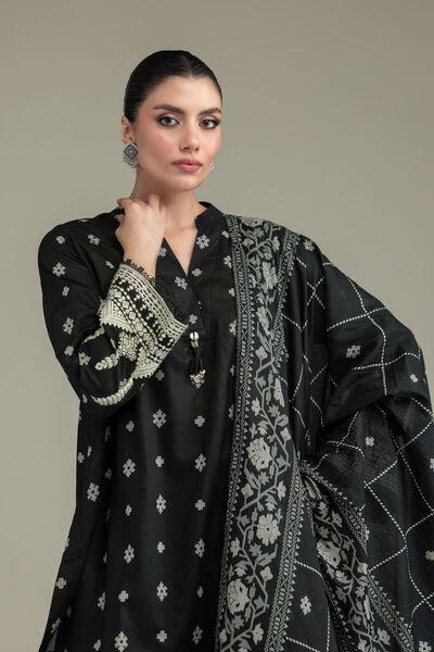 Embroidered | Lawn | Black Lawn Dupatta | USD 25.00