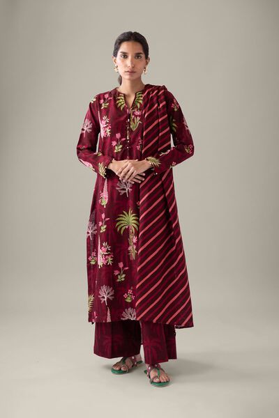 Printed | Khaddar | Pants | USD 4.50