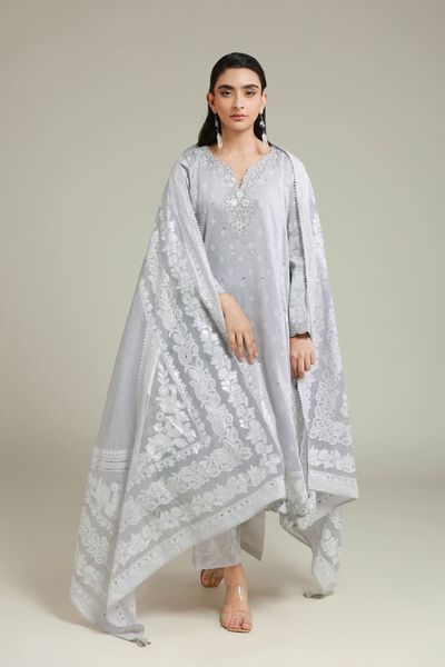 Embroidered | Cambric | Cambric Tailored 3-piece | USD 85.00