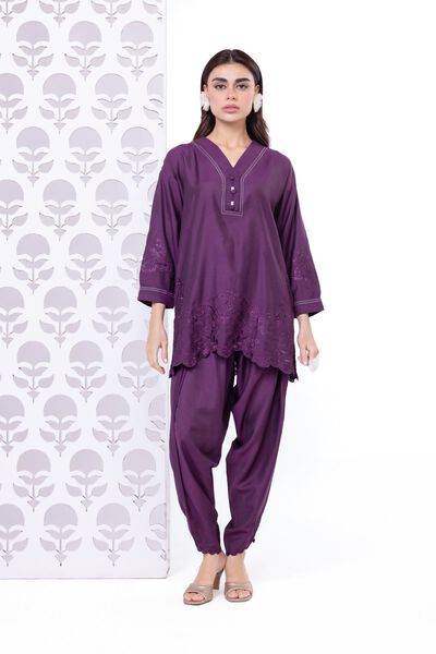 Embroidered | Raw Silk | Pants | USD 6.00