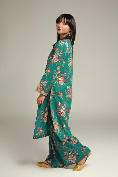 Embroidered | Cambric | Floral Cambric Pants | USD 25.00