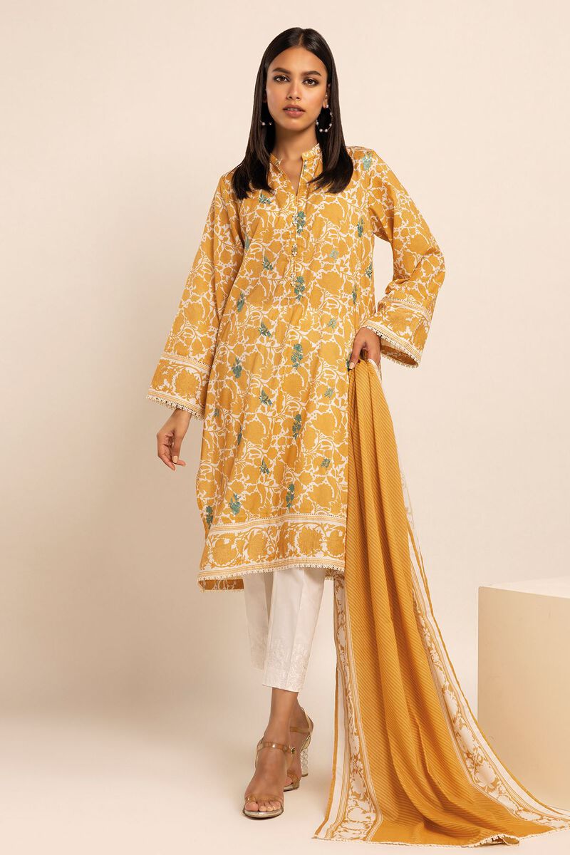Cambric | Embroidered | Fabrics 2 Piece | Top Dupatta | null