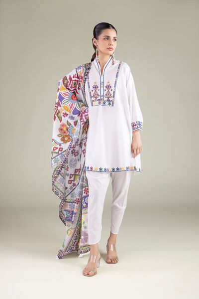 Embroidered | Cambric | Solid Summer Shalwar | USD 25.00