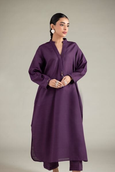 Dyed | Textured Cotton | Kurta | USD 30.00