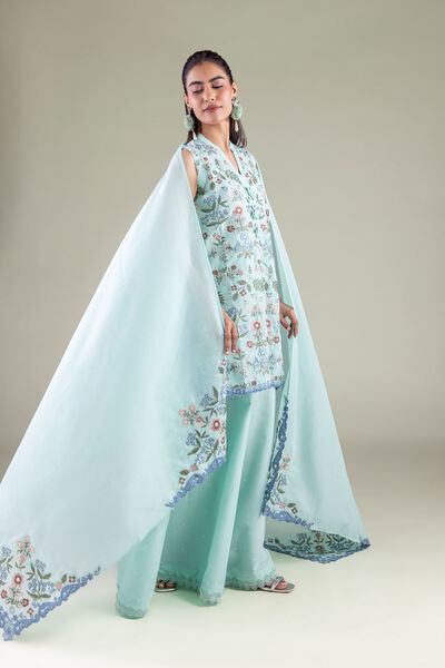 Embroidered | Mesuri | Floral Embroidered Dupatta | USD 20.00