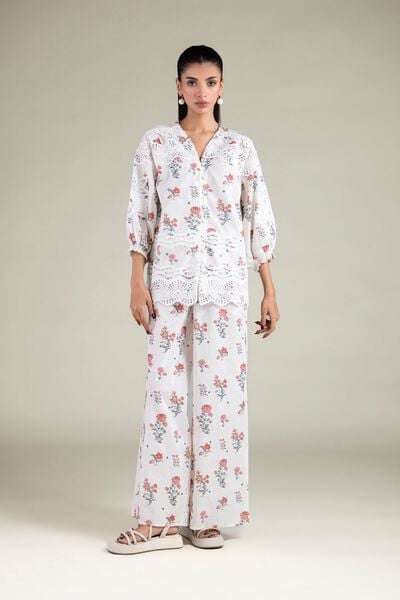 Embroidered | Cambric | Trousers | USD 18.00