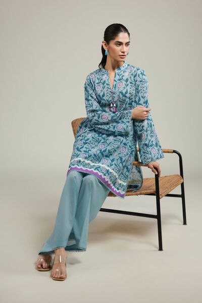 Printed | Cambric | Tailored 2 Piece | Top and Bottom | USD 45.00